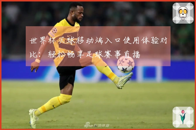 世界杯买球移动端入口使用体验对比：轻松畅享足球赛事直播